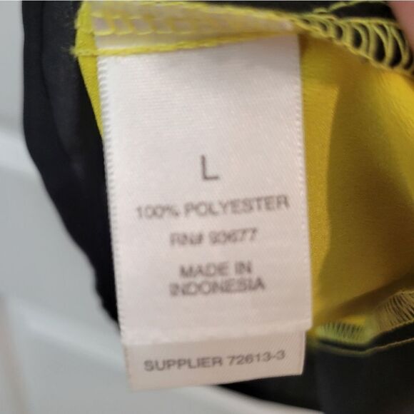 Bisou bisou yellow and black sleeveless blouse - Picture 11 of 11